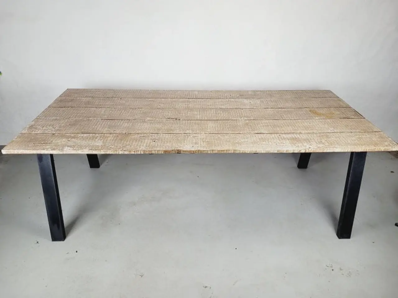 Billede 6 - STOR Plankebord med lakeret stålstel - rustik