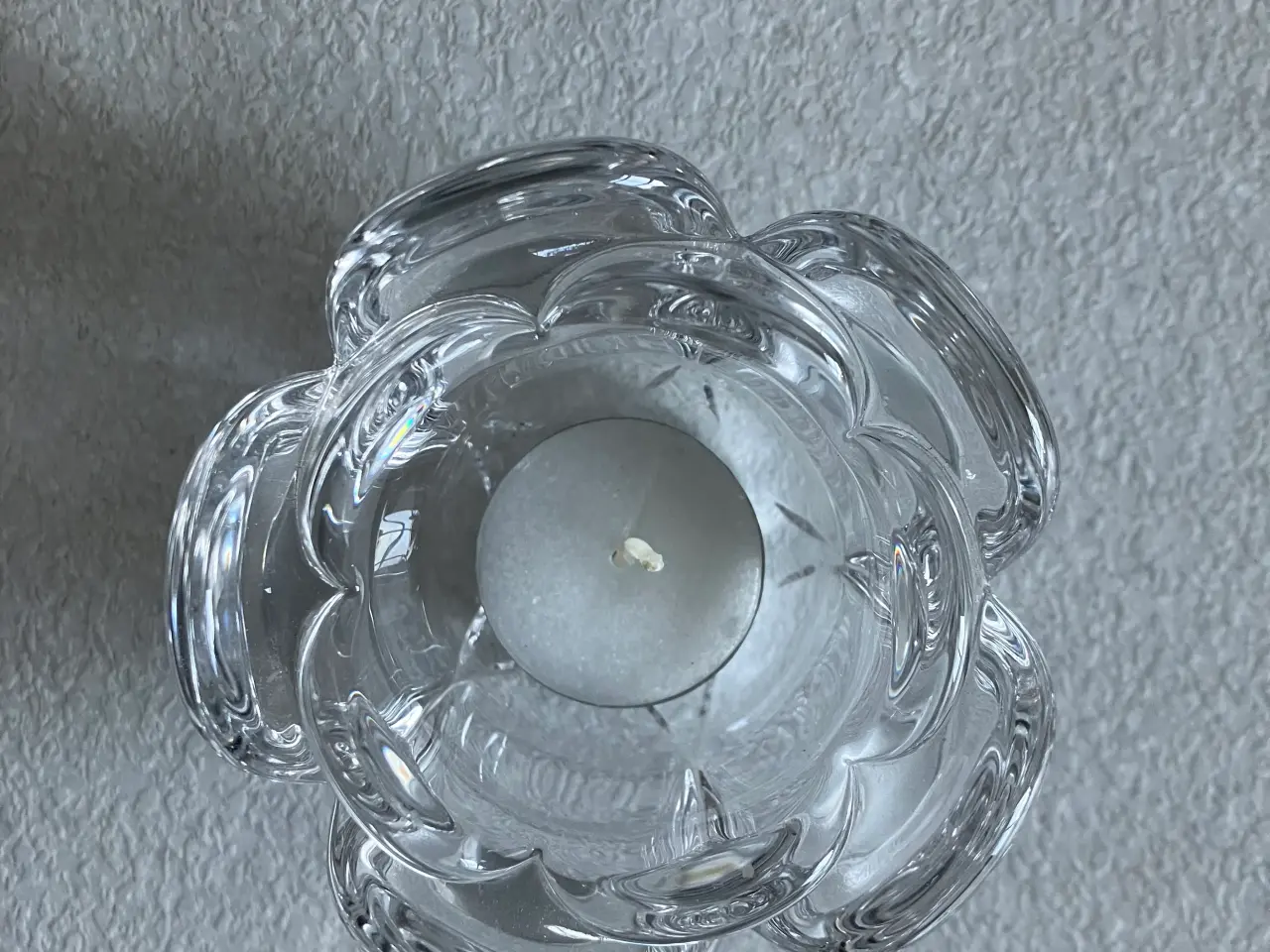 Billede 2 - Flot glas fyrfadsstage produceret af Holmegaard