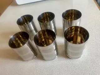Ubrugte Drikkeglas i rustfrit stål