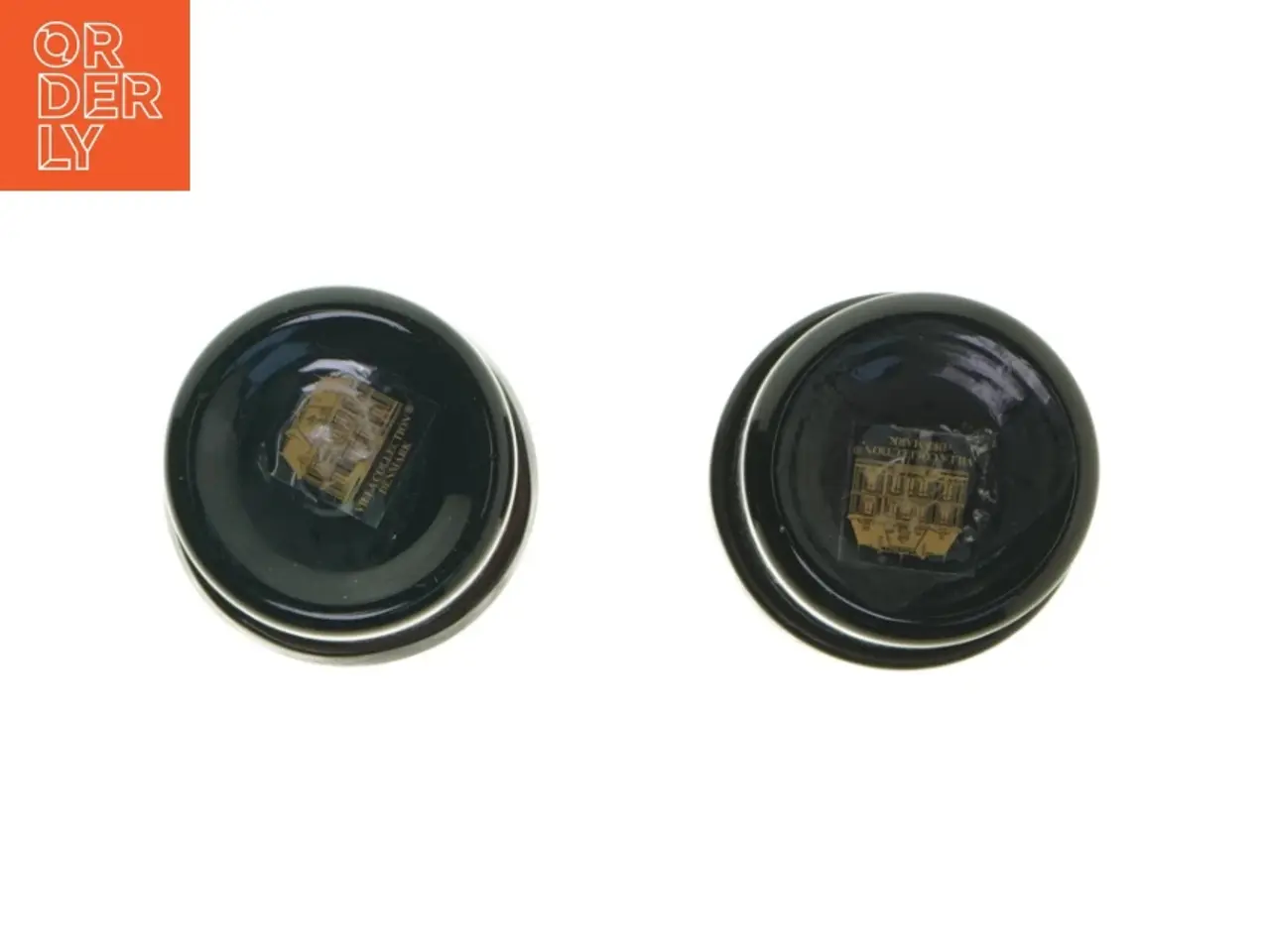Billede 4 - Par af sorte glas vaser fra Villa Collection Denmark (str. 9x7 cm)