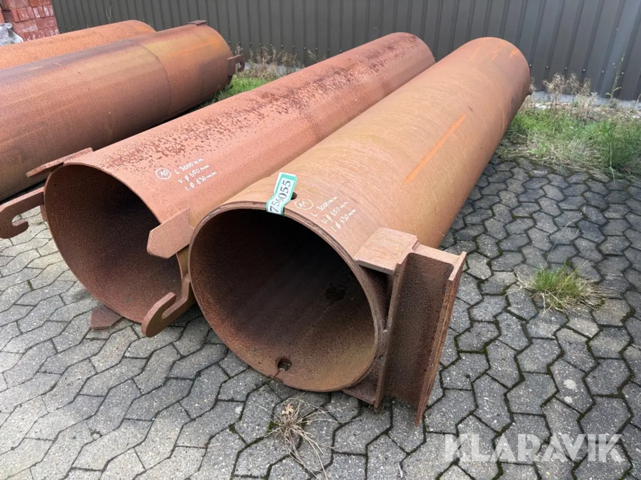 Billede 1 - Casing jern rør Ø. 3000x680mm 2 styk