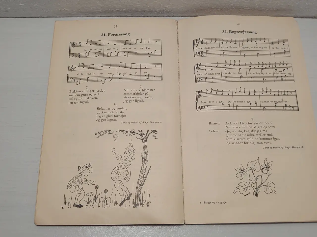 Billede 3 - Anna Wulf:Sange og sanglege for småbørn. 1955.