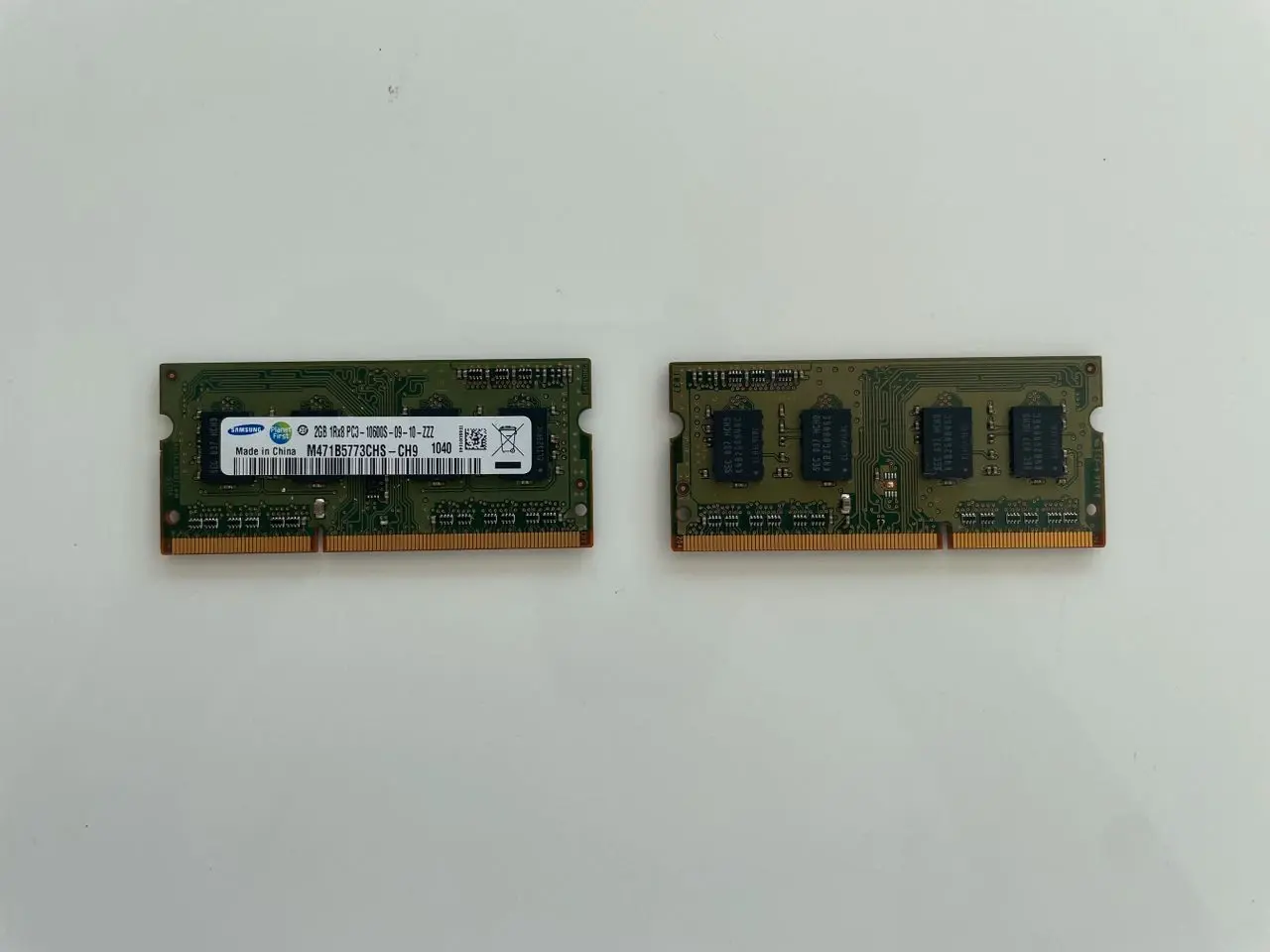 Billede 1 - samsung 2gb 1rx8 pc3 ram 10600s - RAM til bærbar