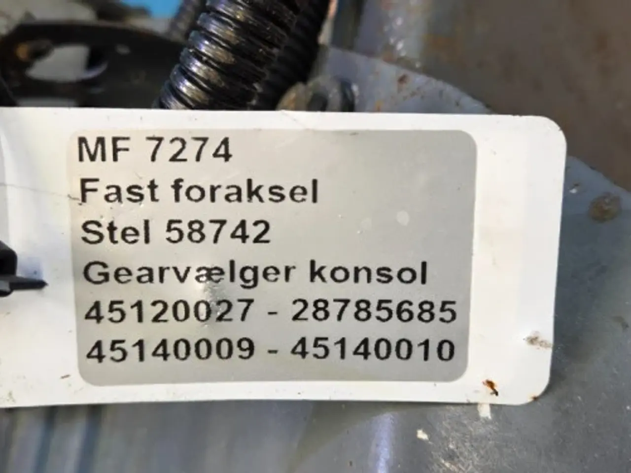 Billede 15 - Massey Ferguson 7274 Gearvælger Konsol 28785685