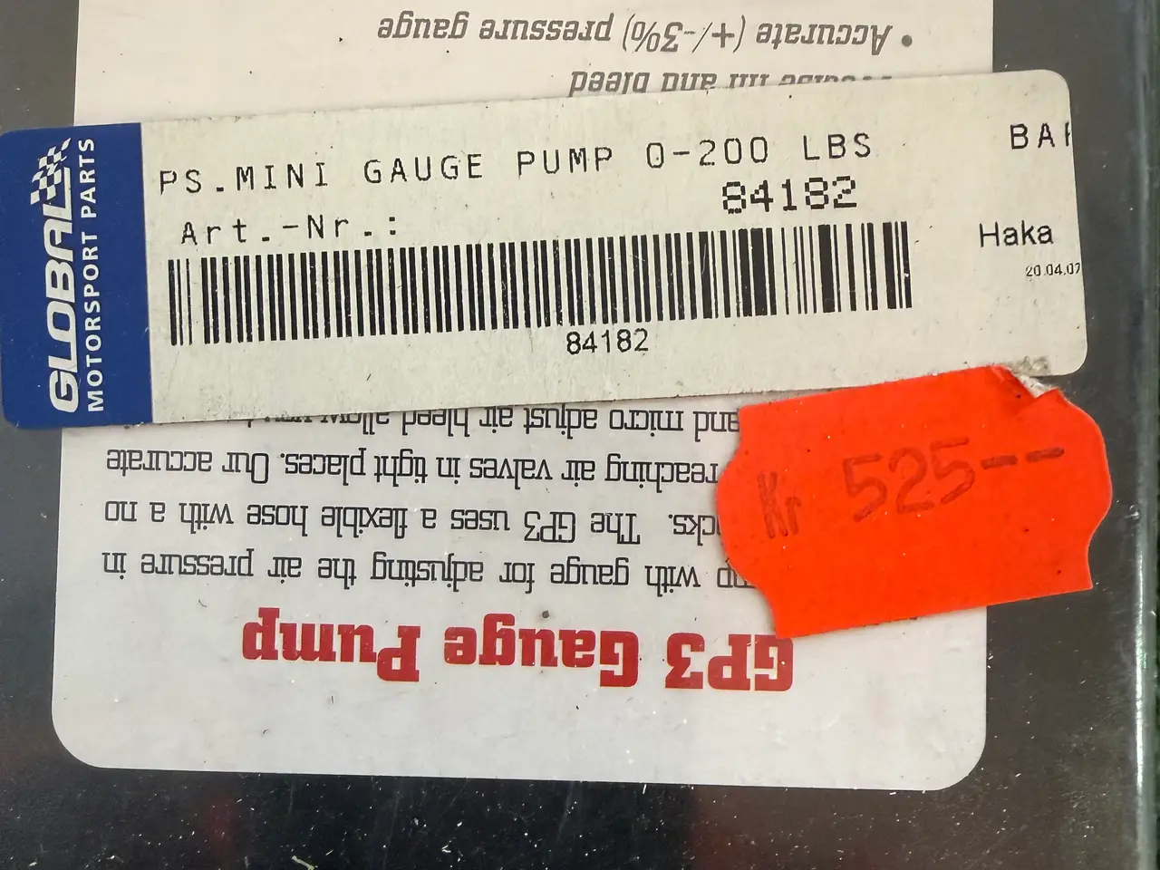 Billede 3 - GP3 Gauge pump 