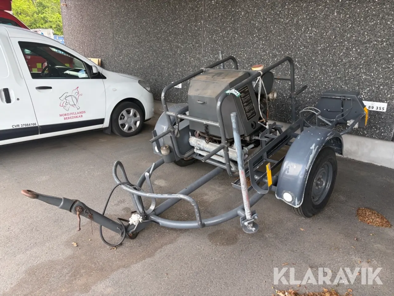 Billede 1 - Vandforsyningsenhed / brandpumpe på trailer Svanehøj CF100 1200 bobbel motor