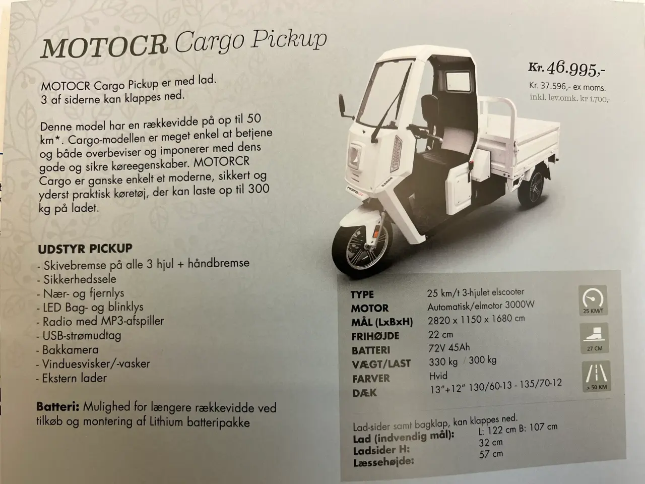 Billede 5 - MOTOCR CARGO Ladvogn 