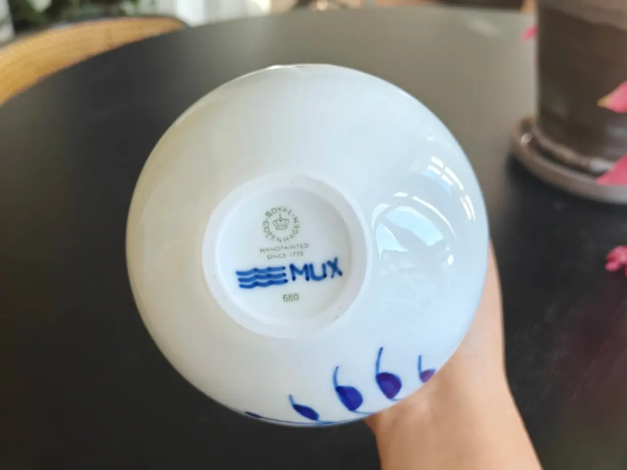 Billede 4 - Royal Copenhagen Blå Mega Riflet vase 12 cm