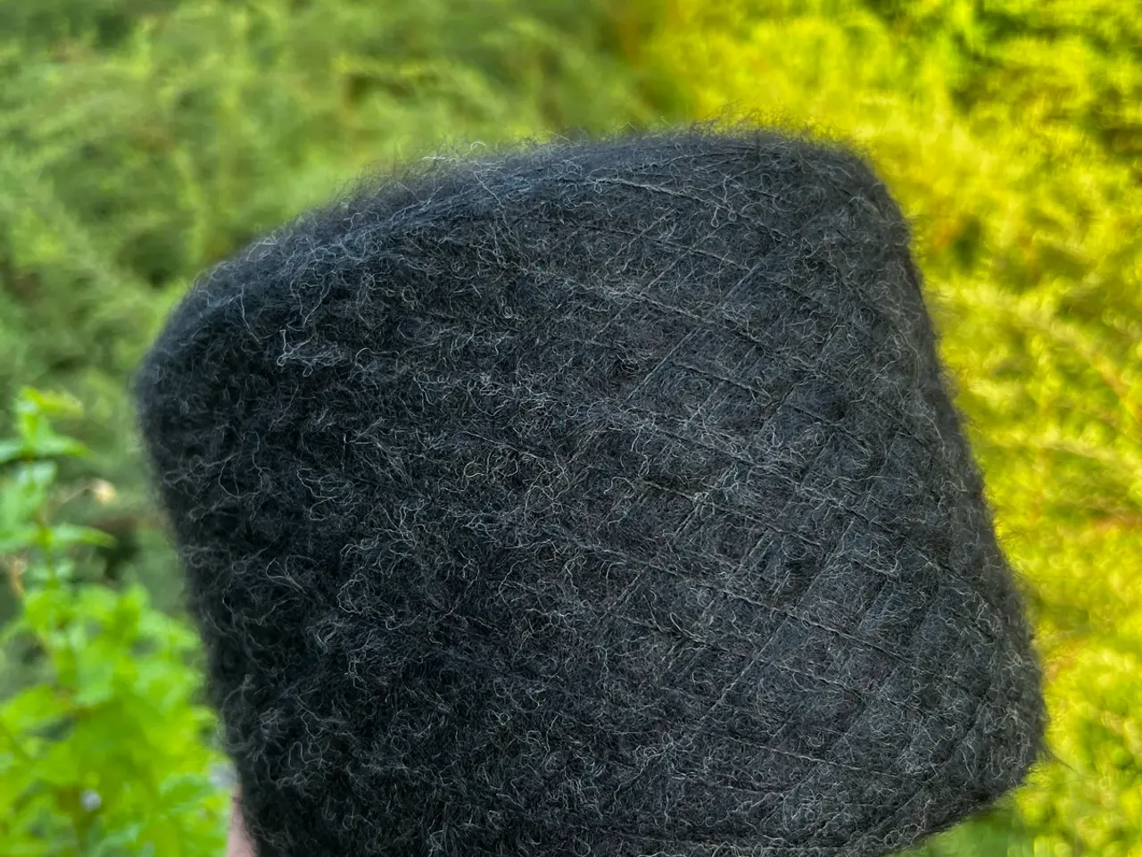 Billede 3 - Italiensk garn - Mohair / Silke - Sort/Grå - 300 g