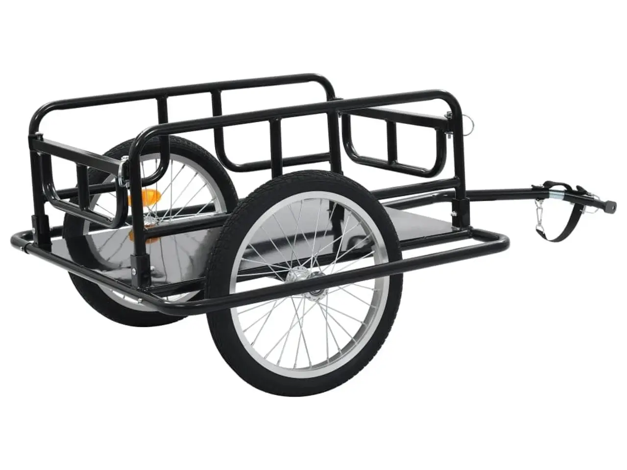 Billede 4 - Cykelanhænger 130 × 73 × 48,5 cm - stål, sort