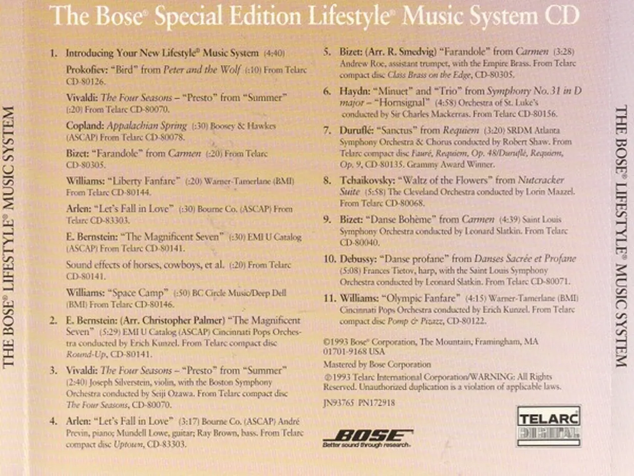 Billede 2 - Diverse kunstnere – The Bose® Special… – CD