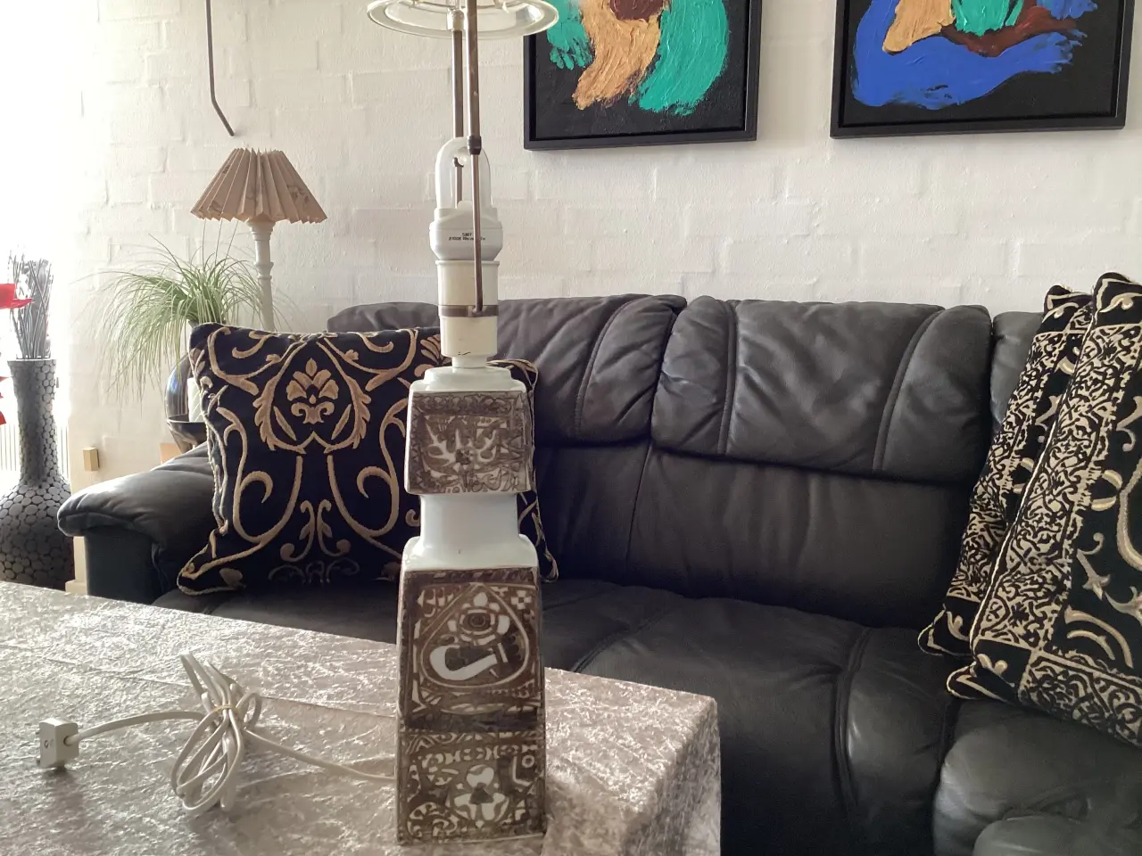 Billede 1 - bordlampe ROYAL COPENHAGEN fajance