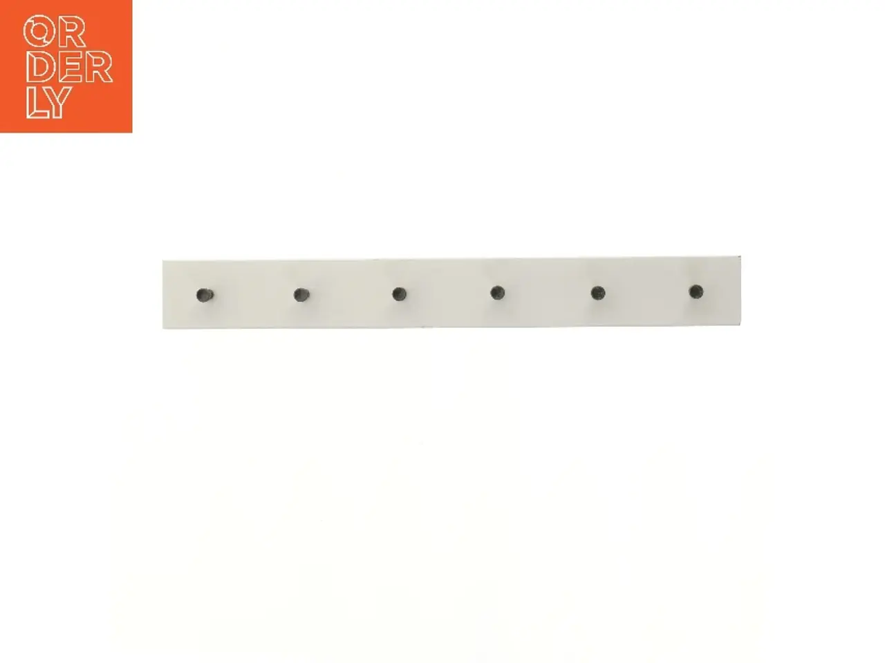 Billede 1 - Hvid knagerække (str. 58x7 cm)
