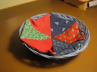 Brødkurve med patchwork el. grydelapper