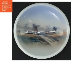 Hvid porcelænsskål (str. Er den cm diameter)