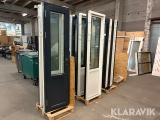Altandør Idealcombi træalu 3 lagsglas - 9 styk