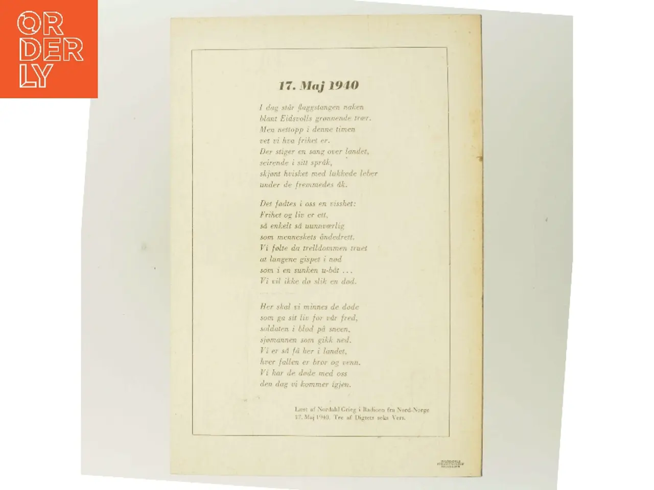 Billede 3 - Friheten af Nordahl Grieg (Bog)