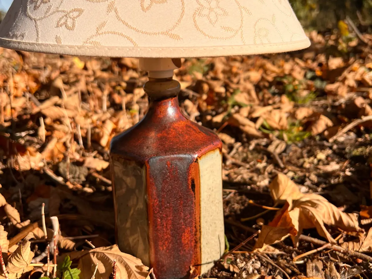 Billede 1 - Smuk bordlampe fra Knabstrup Keramik