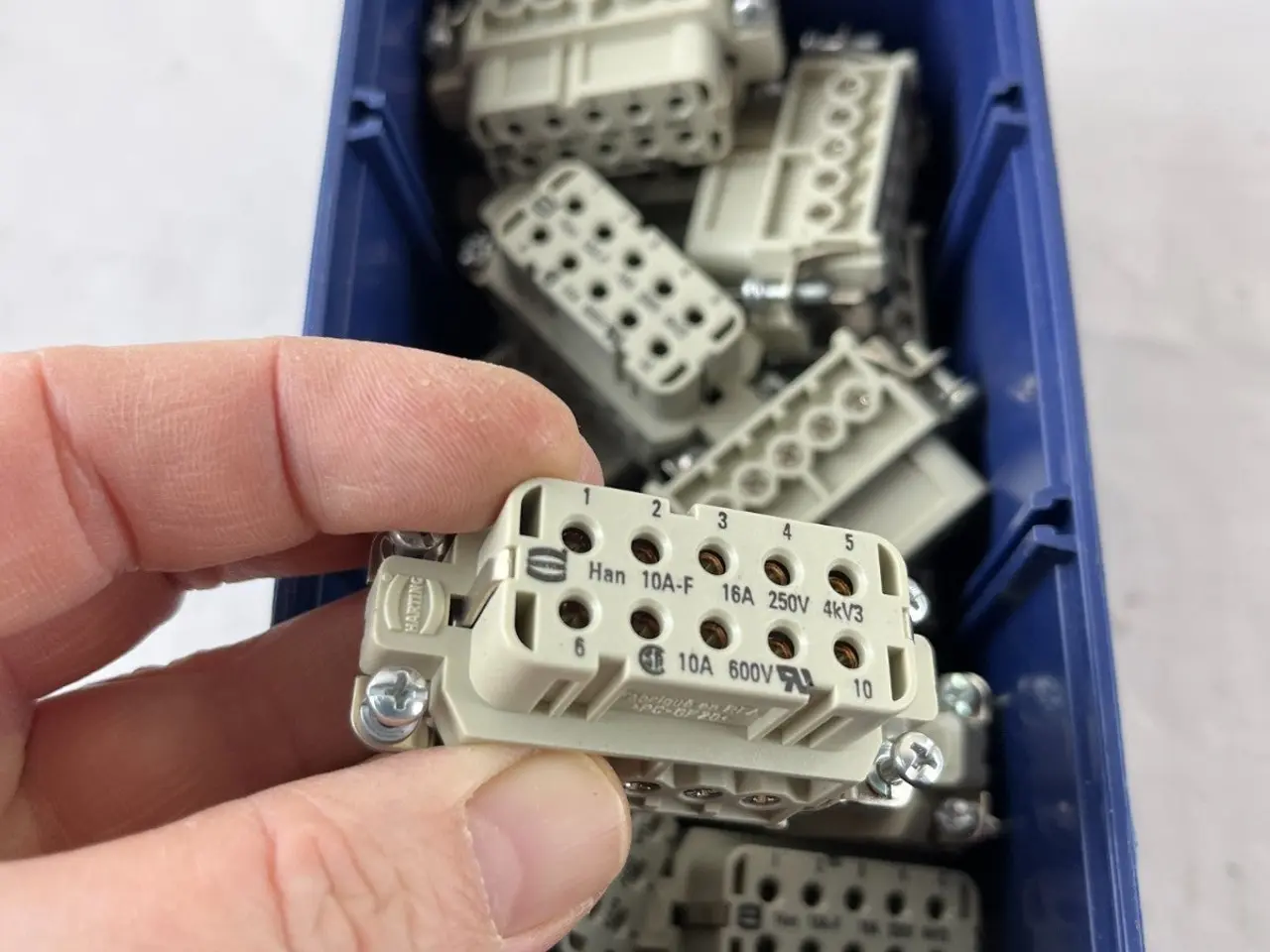 Billede 6 - Harting Han 10A-F 16A 250V 10 Pole Inserts parti