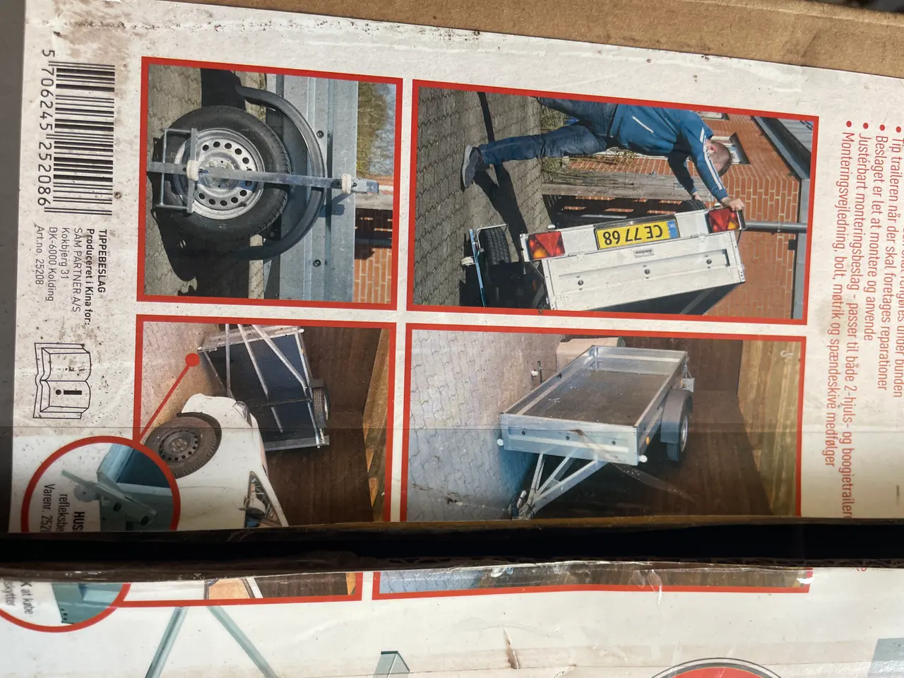 Billede 1 - Vippebeslag til trailer