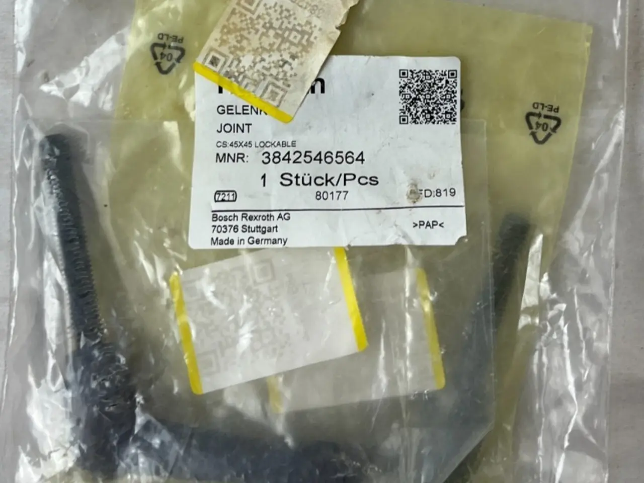 Billede 1 - Bosch Rexroth 3842546564 Joint CS 45x45 Lockable