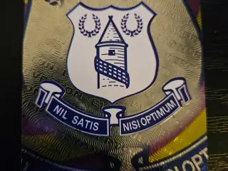 Everton Klub Logo Metallic Fodboldkort