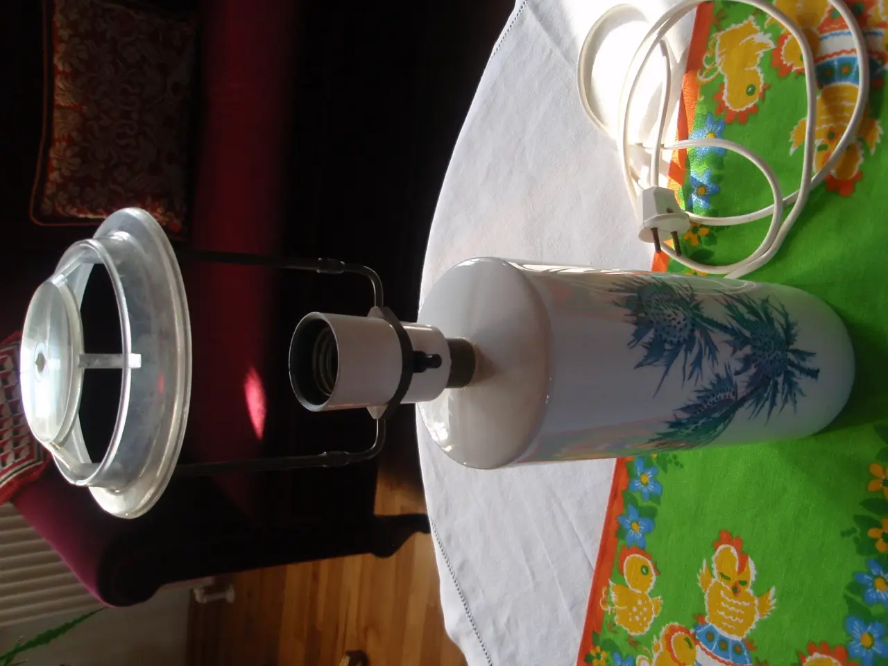 Billede 2 - Bordlampe (Tidsel lampe)