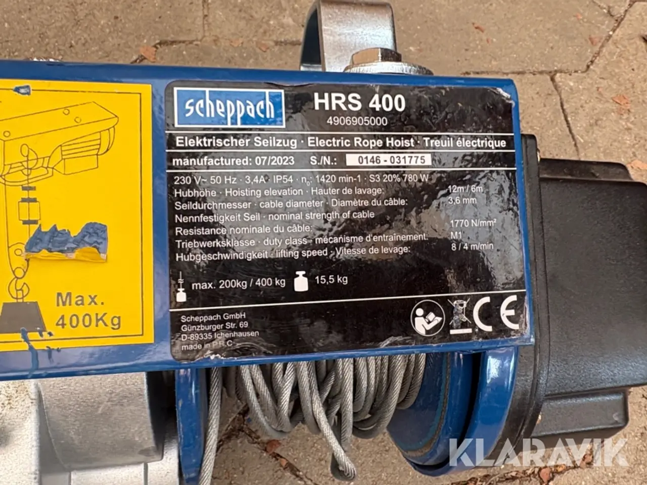 Billede 12 - El-hejs Sceppach HRS 400 - 2 styk