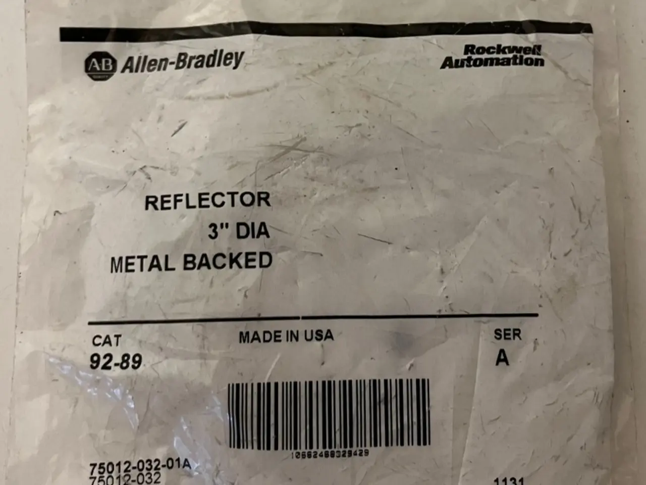 Billede 1 - Allen‑Bradley 92‑89 Reflector 3" Dia Metal Backed