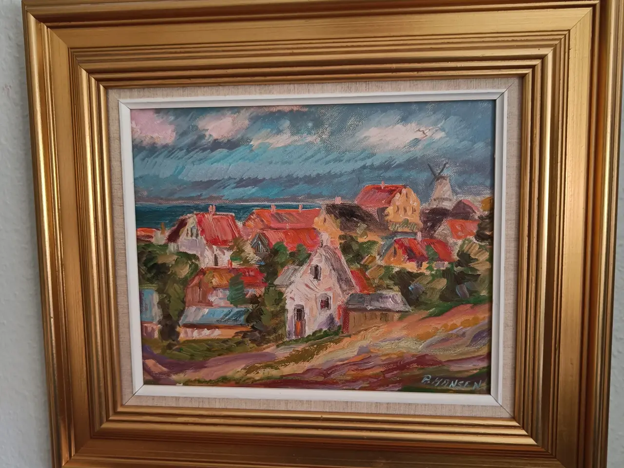 Billede 1 - Maleri af P Hansen