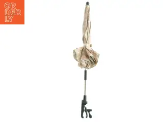 Beige barnevognsparasol med prikker fra BUDDY AND HOPE (str. Totallængde. 70 cm)