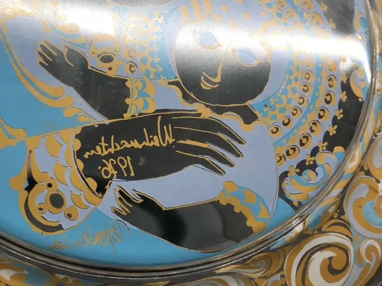 Billede 3 - Retro Wiinblad glas platter 1976 og 1977