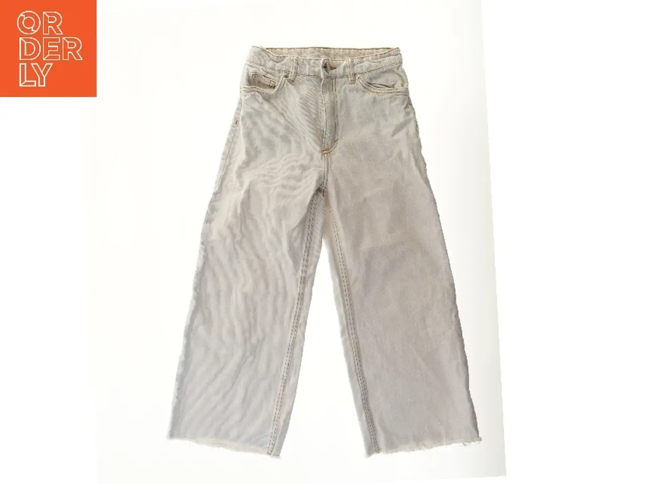 Billede 1 - Monki beige jeans med vide ben fra Monki (str. 134)