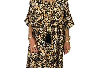 BOHO kjoler.2 typer.Print: leopard og blomstret