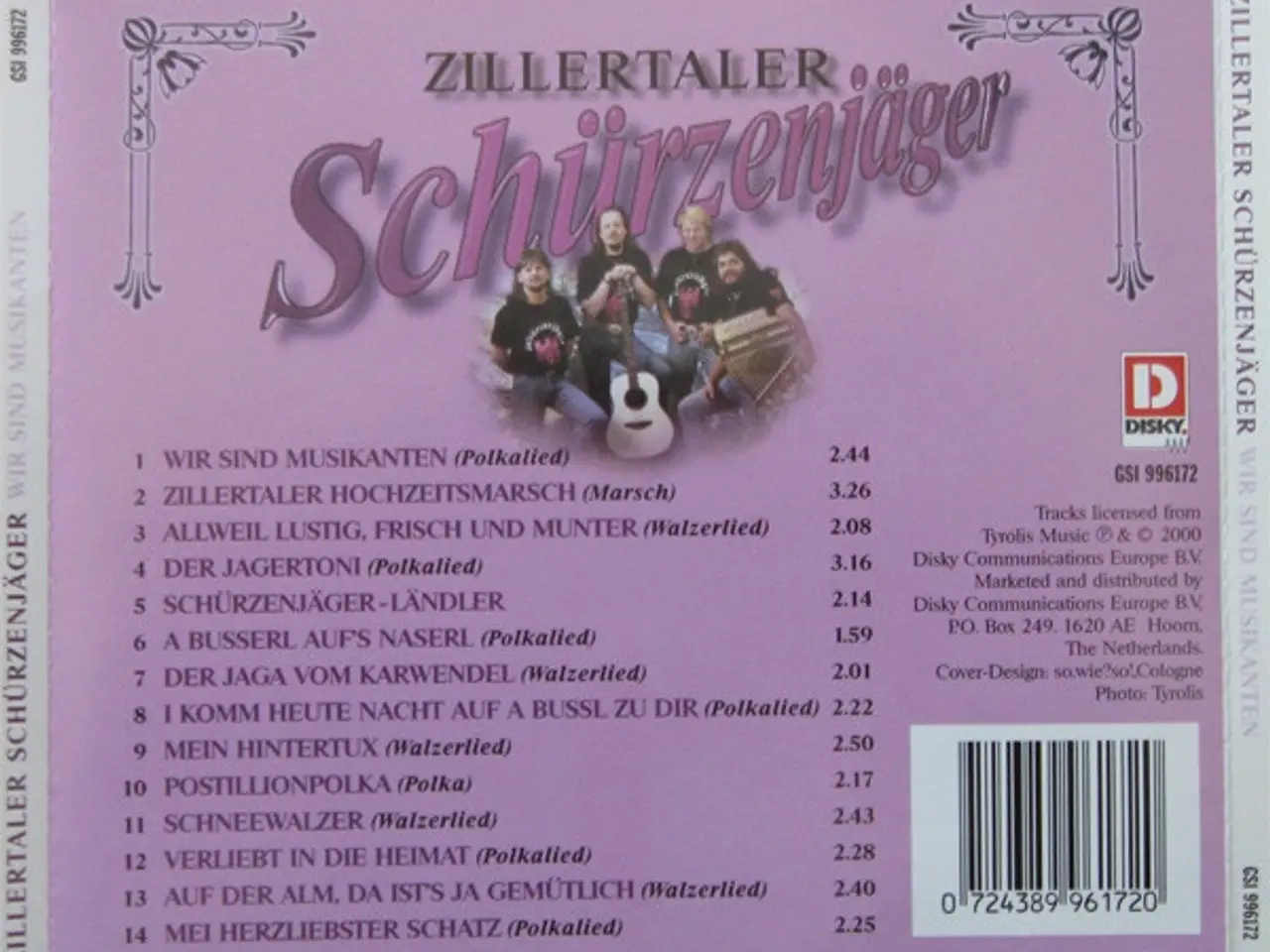 Billede 2 - Zillertaler… – Wir Sind Musikanten – CD