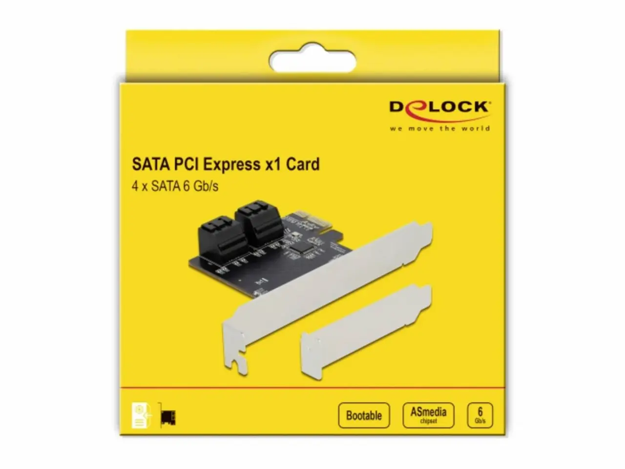 Billede 3 - Delock SATA PCI Express x1 kort 4x SATA 6 Gbps