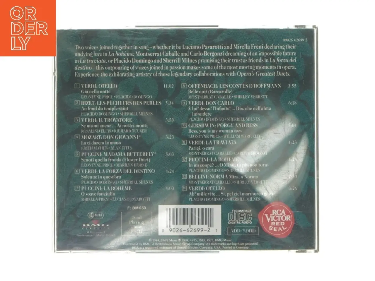 Billede 2 - Opera duetter CD fra RCA Victor Red Seal