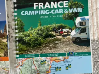 Kort Frankrig og Spanien