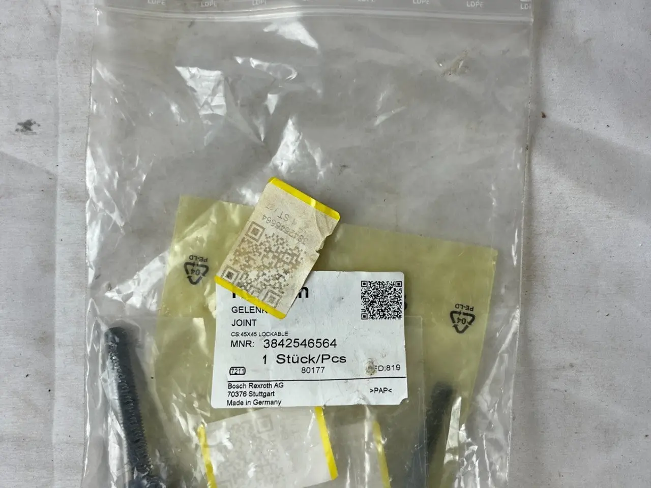 Billede 2 - Bosch Rexroth 3842546564 Joint CS 45x45 Lockable