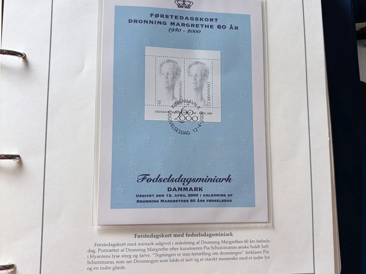 Billede 4 - Danske kongelige frimærkealbums med møntbreve
