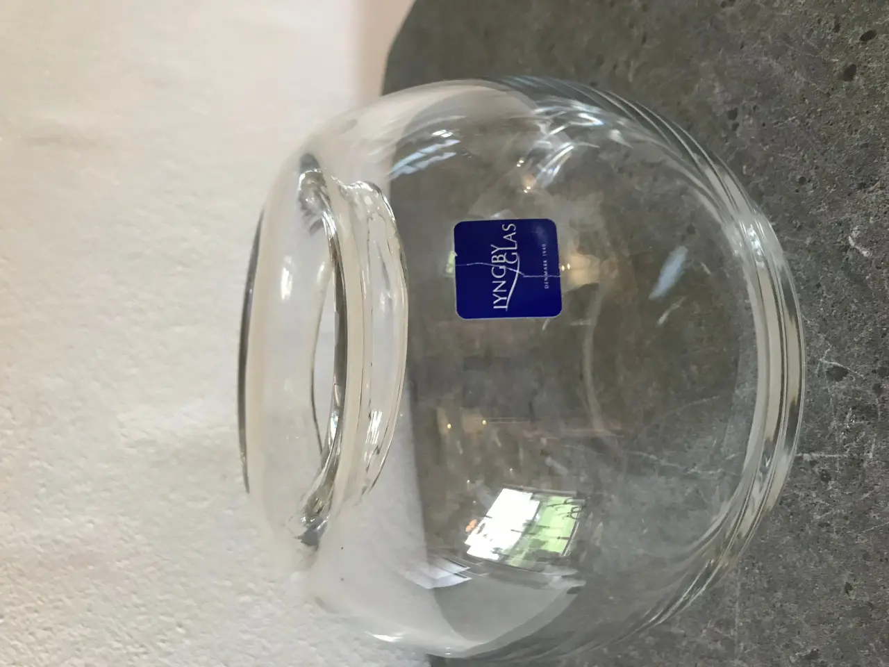 Billede 6 - Ældre kuglevase, Lyngby Glas