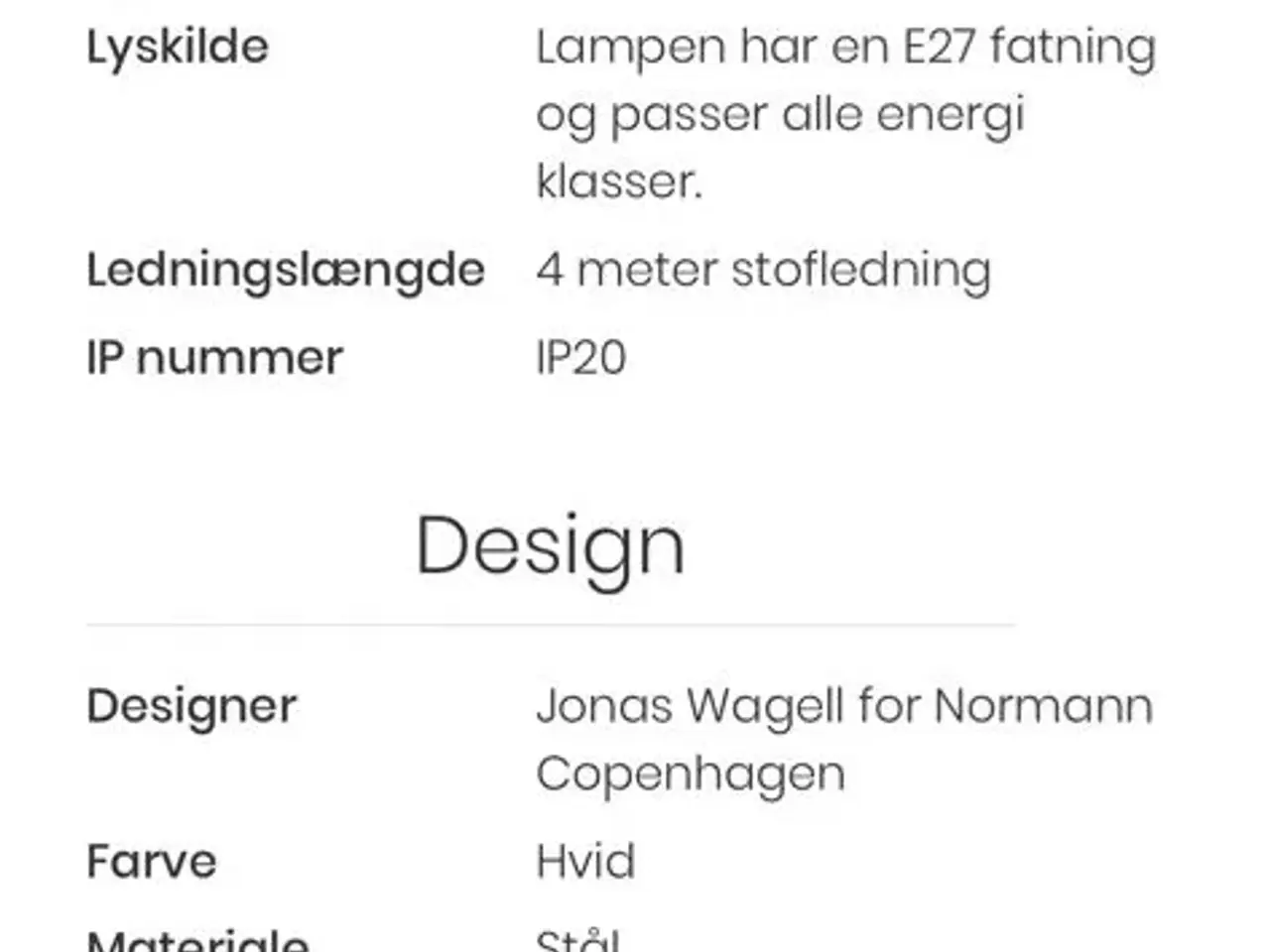 Billede 5 - Normann copenhargen local pendel sort