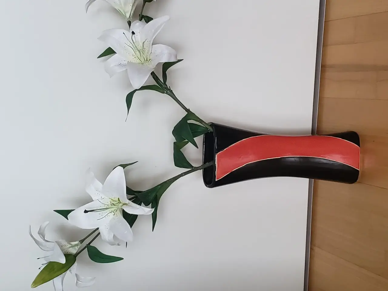 Billede 3 - Retrovase sort/rød