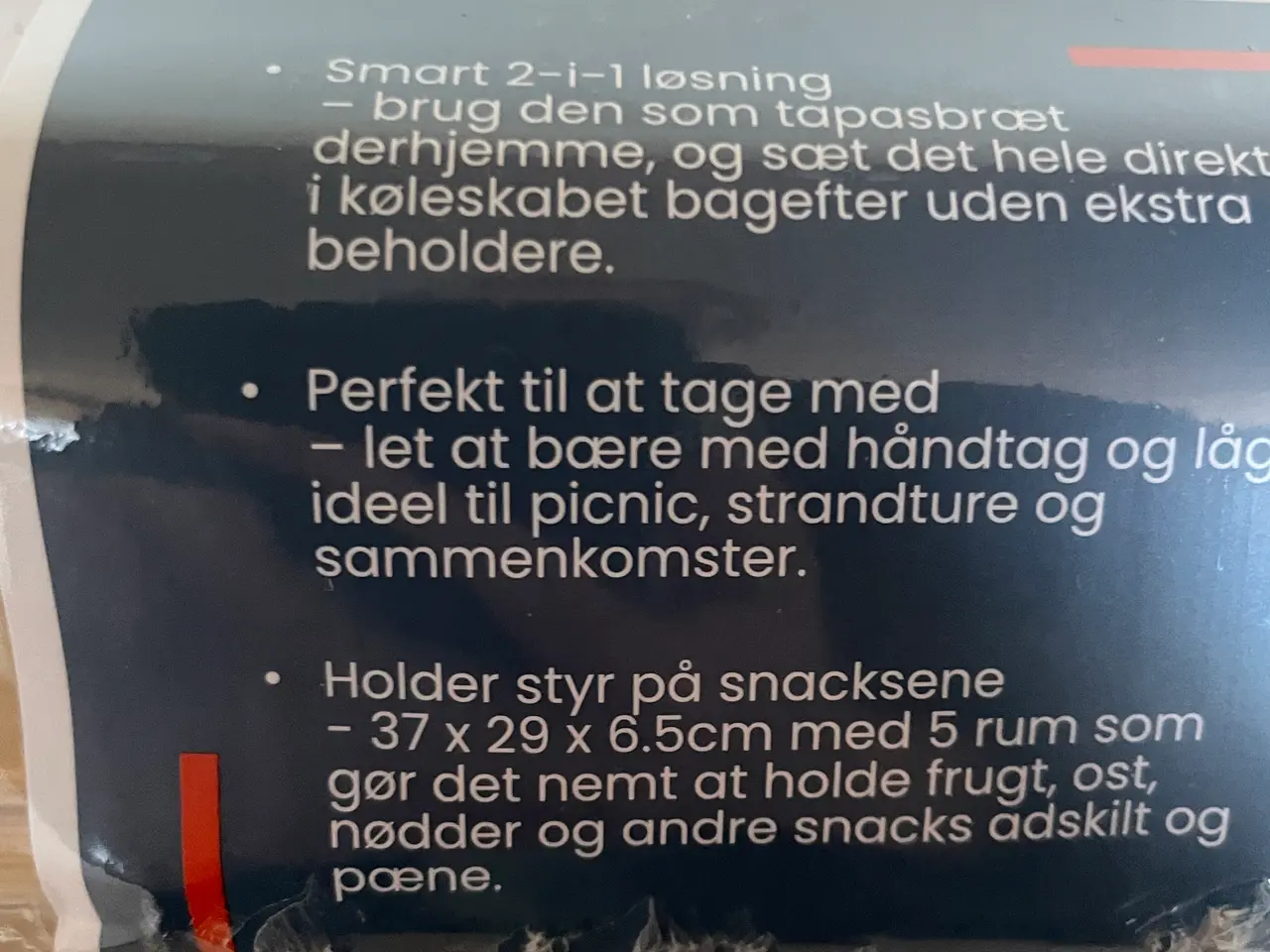 Billede 3 - Bambus serveringsbræt med låg