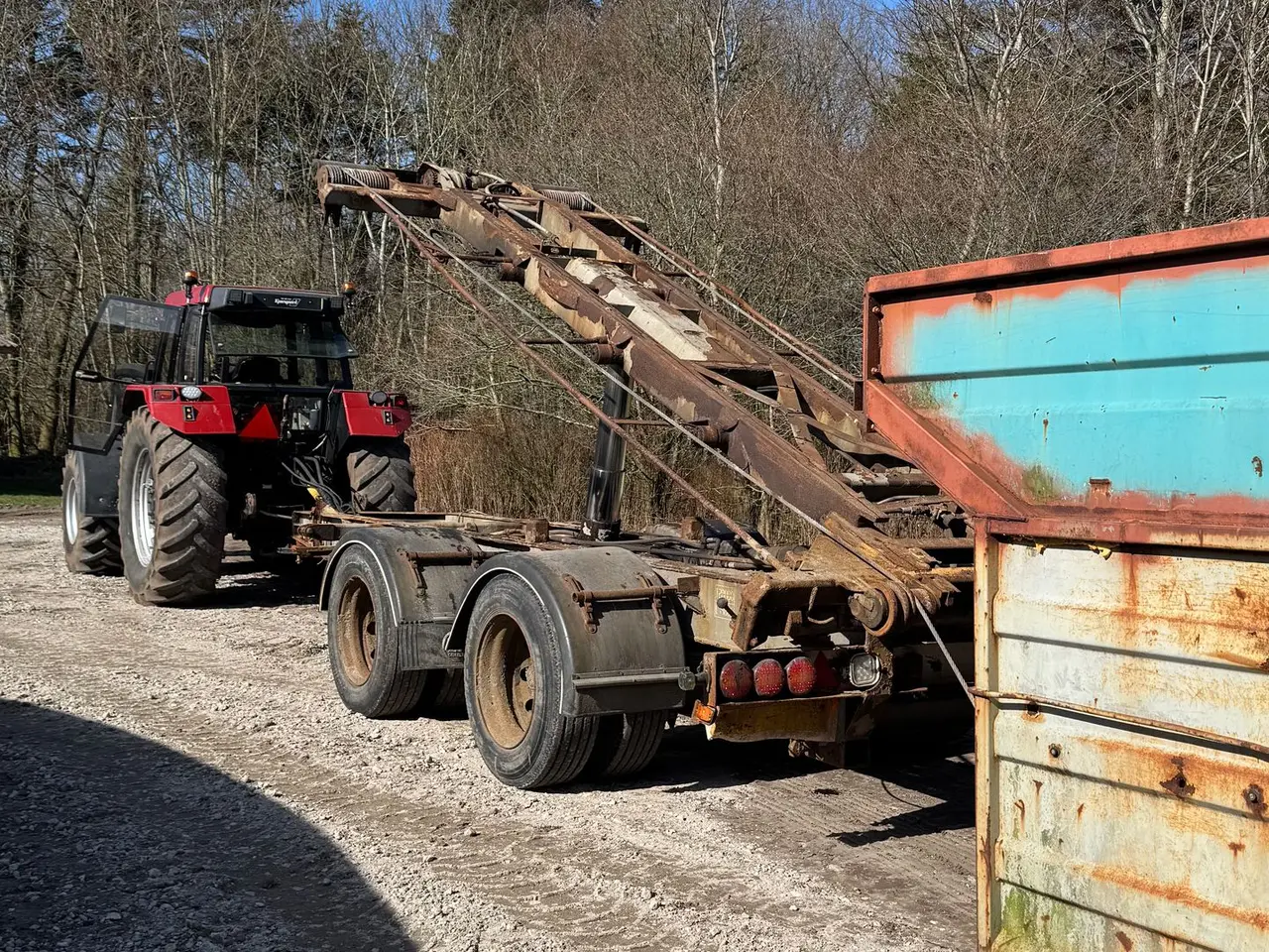 Billede 4 - - - - Wirehejsvogn med container