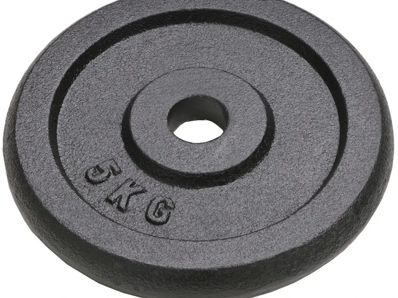 Billede 2 - Vægtplader 4 stk. - 4×5 kg støbejern, 30 mm hul