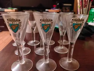 Antikke? holmegaard glas Læsø 10 stk 500kr,, århus