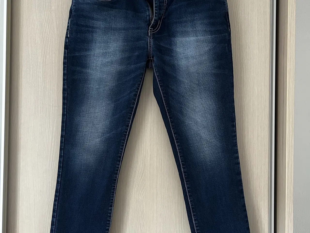 Billede 1 - Skinny blå jeans fra DNMX, medium