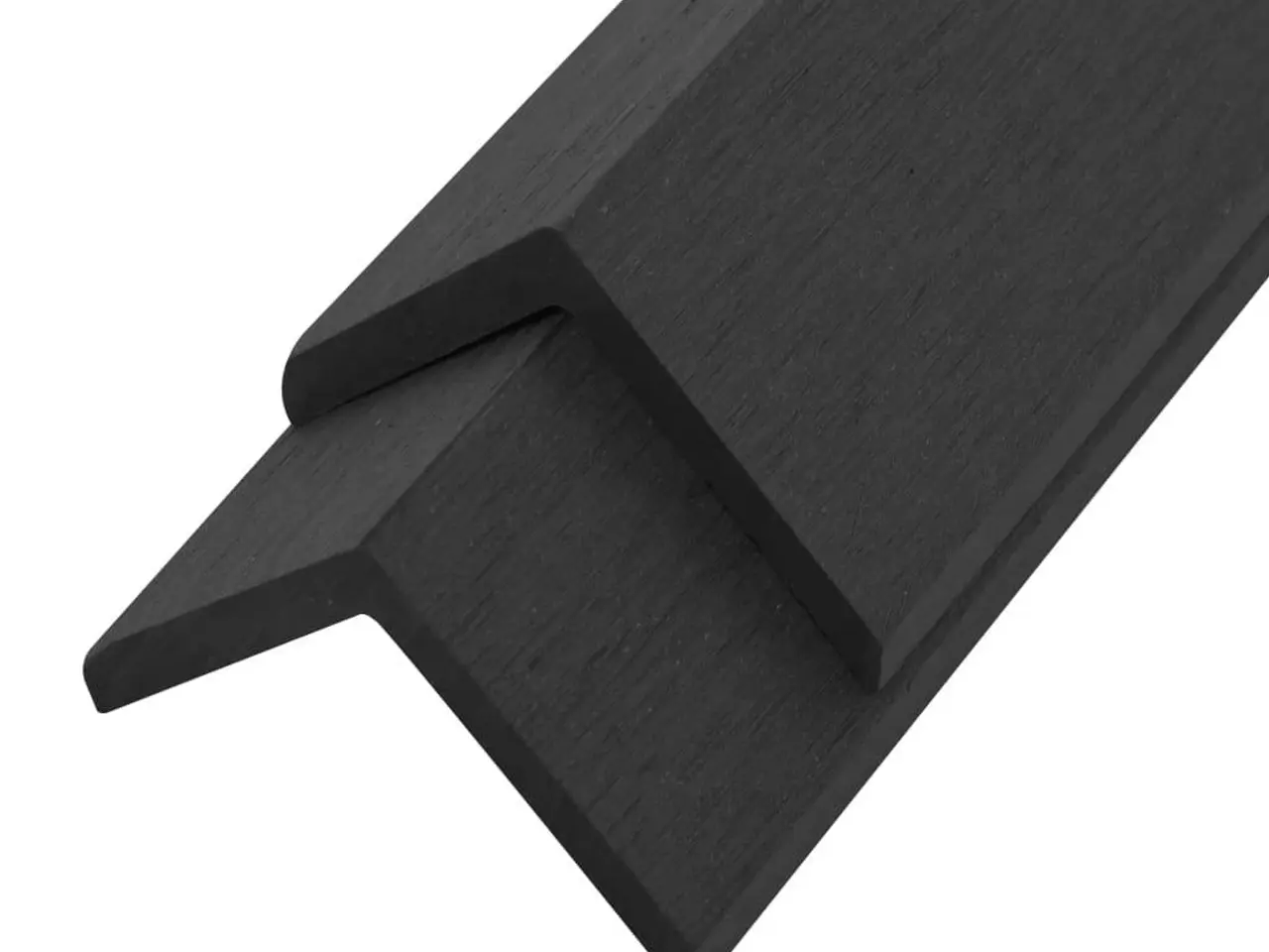 Billede 2 - Terrassevinkellister 5 stk. WPC 170 cm sort