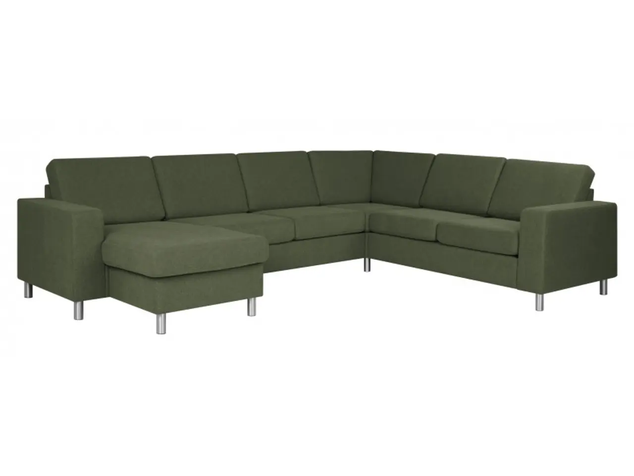 Billede 7 - Pan vendbar U-sofa Grøn stof
